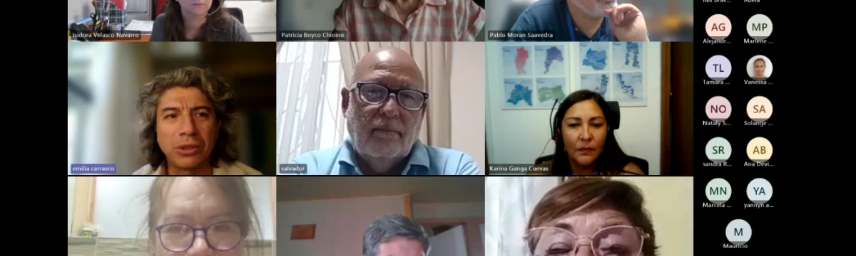 Personas en una reunión en línea