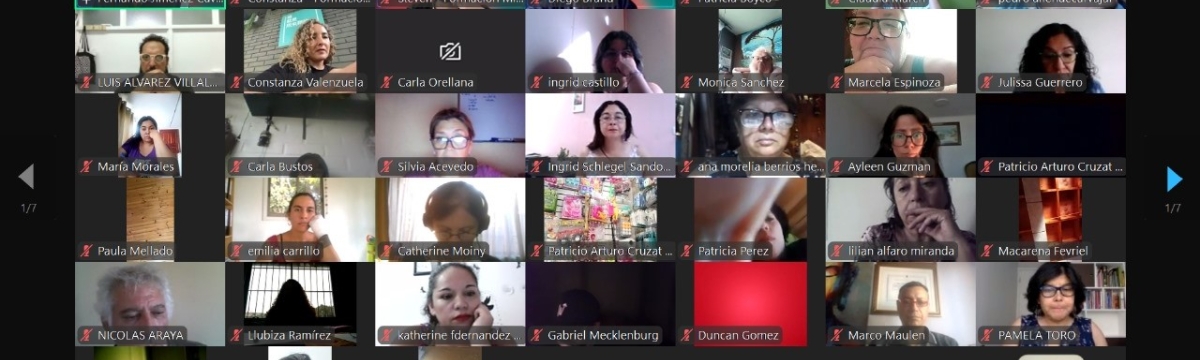 Personas conectadas a una sesión formativa online